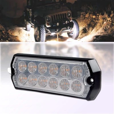 Signal Warning Aluminum Housing LED Strobe Light For Offroad Truck Tail Grille Flashing ATV Trailer Small Flashing Light